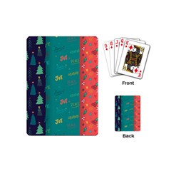 Hand Drawn Christmas Pattern Collection Playing Cards Single Design (mini) by Vaneshart