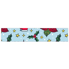 Colorful Funny Christmas Pattern Small Flano Scarf by Vaneshart