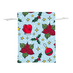 Colorful Funny Christmas Pattern Lightweight Drawstring Pouch (m) by Vaneshart