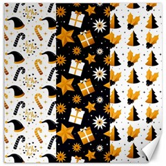 Black Golden Christmas Pattern Collection Canvas 20  X 20  by Vaneshart