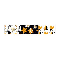 Black Golden Christmas Pattern Collection Flano Scarf (mini) by Vaneshart