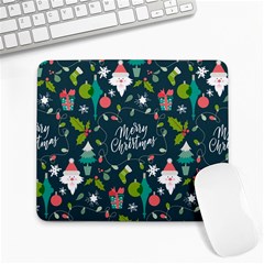 Funny Christmas Pattern Background Large Mousepads by Vaneshart