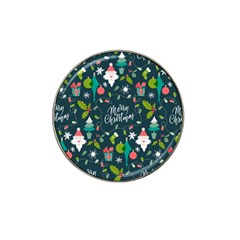 Funny Christmas Pattern Background Hat Clip Ball Marker by Vaneshart