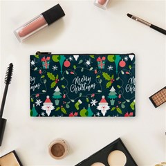 Funny Christmas Pattern Background Cosmetic Bag (small) by Vaneshart