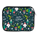 Funny Christmas Pattern Background Apple iPad 2/3/4 Zipper Cases Front