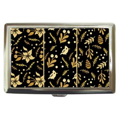 Golden Christmas Pattern Collection Cigarette Money Case by Vaneshart