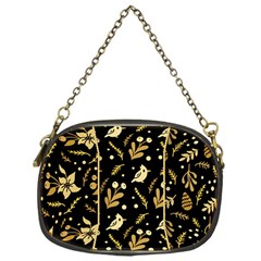 Golden Christmas Pattern Collection Chain Purse (one Side) by Vaneshart