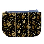 Golden Christmas Pattern Collection Large Coin Purse Back