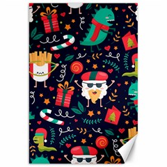 Colorful Funny Christmas Pattern Canvas 20  X 30  by Vaneshart