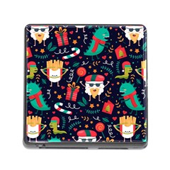 Colorful Funny Christmas Pattern Memory Card Reader (square 5 Slot) by Vaneshart