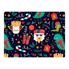 Colorful Funny Christmas Pattern Double Sided Flano Blanket (mini) 