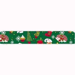 Colorful Funny Christmas Pattern Green Small Bar Mats