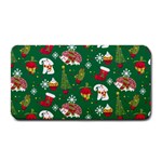 Colorful Funny Christmas Pattern Green Medium Bar Mats 16 x8.5  Bar Mat