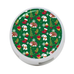 Colorful Funny Christmas Pattern Green 4-port Usb Hub (two Sides) by Vaneshart