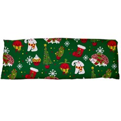 Colorful Funny Christmas Pattern Green Body Pillow Case Dakimakura (Two Sides)