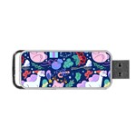 Colorful Funny Christmas Pattern Pig Animal Portable USB Flash (One Side) Front