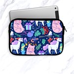 Colorful Funny Christmas Pattern Pig Animal Apple iPad Mini Zipper Cases Front