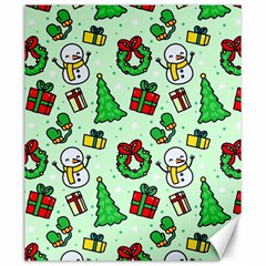 Colorful Funny Christmas Pattern Cartoon Canvas 20  X 24  by Vaneshart