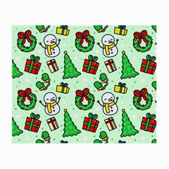 Colorful Funny Christmas Pattern Cartoon Small Glasses Cloth (2 Sides)