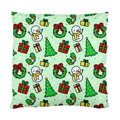 Colorful Funny Christmas Pattern Cartoon Standard Cushion Case (two Sides) by Vaneshart