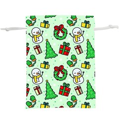 Colorful Funny Christmas Pattern Cartoon  Lightweight Drawstring Pouch (xl) by Vaneshart