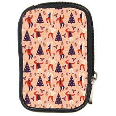 Funny Christmas Pattern Compact Camera Leather Case by Vaneshart