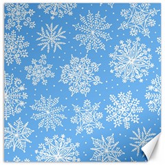 Hand Drawn Snowflakes Seamless Pattern Canvas 12  X 12  by Vaneshart