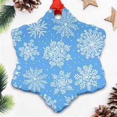 Hand Drawn Snowflakes Seamless Pattern Ornament (snowflake) by Vaneshart