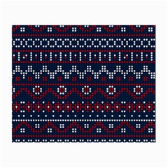 Christmas Concept With Knitted Pattern Small Glasses Cloth (2 Sides)