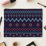 Christmas Concept With Knitted Pattern Cosmetic Bag (XL) Front