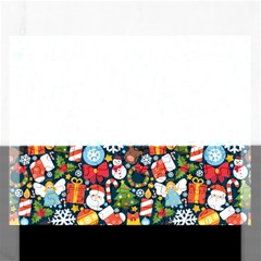 Colorful Pattern With Decorative Christmas Elements Rectangular Jigsaw Puzzl by Vaneshart