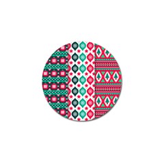 Flat Design Christmas Pattern Collection Golf Ball Marker (4 Pack) by Vaneshart