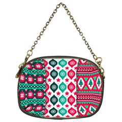 Flat Design Christmas Pattern Collection Chain Purse (one Side) by Vaneshart