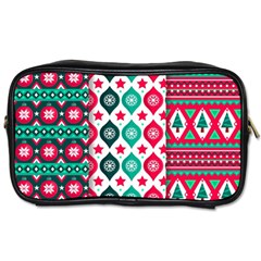 Flat Design Christmas Pattern Collection Toiletries Bag (one Side) by Vaneshart