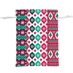 Flat Design Christmas Pattern Collection  Lightweight Drawstring Pouch (xl) by Vaneshart