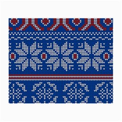 Beautiful Knitted Christmas Pattern Small Glasses Cloth (2 Sides)