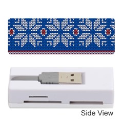 Beautiful Knitted Christmas Pattern Memory Card Reader (stick) by Vaneshart