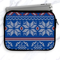 Beautiful Knitted Christmas Pattern Apple Ipad 2/3/4 Zipper Cases by Vaneshart