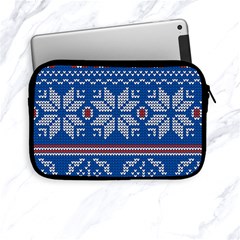 Beautiful Knitted Christmas Pattern Apple Ipad Mini Zipper Cases by Vaneshart