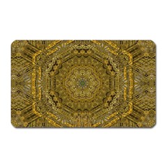 Golden Star And Starfall In The Sacred Starshine Magnet (rectangular) by pepitasart