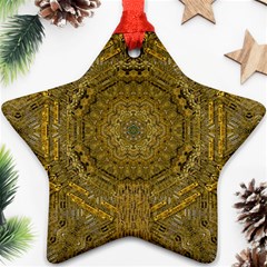 Golden Star And Starfall In The Sacred Starshine Star Ornament (Two Sides)