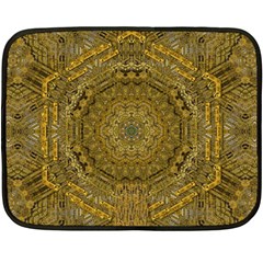 Golden Star And Starfall In The Sacred Starshine Fleece Blanket (Mini)