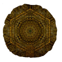 Golden Star And Starfall In The Sacred Starshine Large 18  Premium Round Cushions