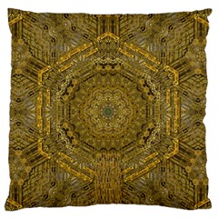 Golden Star And Starfall In The Sacred Starshine Standard Flano Cushion Case (one Side) by pepitasart