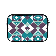 Teal And Plum Geometric Pattern Apple Ipad Mini Zipper Cases by mccallacoulture