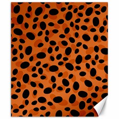 Orange Cheetah Animal Print Canvas 20  X 24  by mccallacoulture