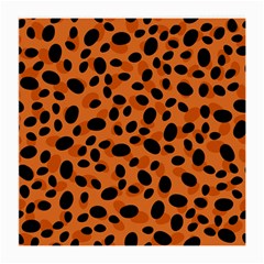 Orange Cheetah Animal Print Medium Glasses Cloth (2 Sides) by mccallacoulture