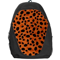 Orange Cheetah Animal Print Backpack Bag by mccallacoulture