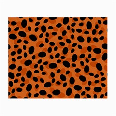 Orange Cheetah Animal Print Small Glasses Cloth by mccallacoulture