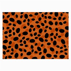 Orange Cheetah Animal Print Large Glasses Cloth by mccallacoulture